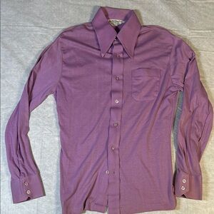 Vintage Marlboro Lavender Dress Shirt.  Long sleeve Size M